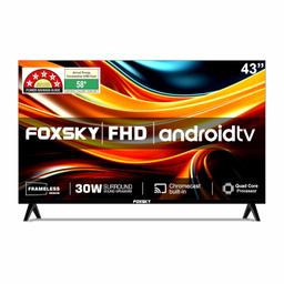 Foxsky 109 cm (43 inch) Frameless Series 4K UHD QLED Google TV FS43GATV - Refurbished - LED, 1920 x 1080 (FHD)