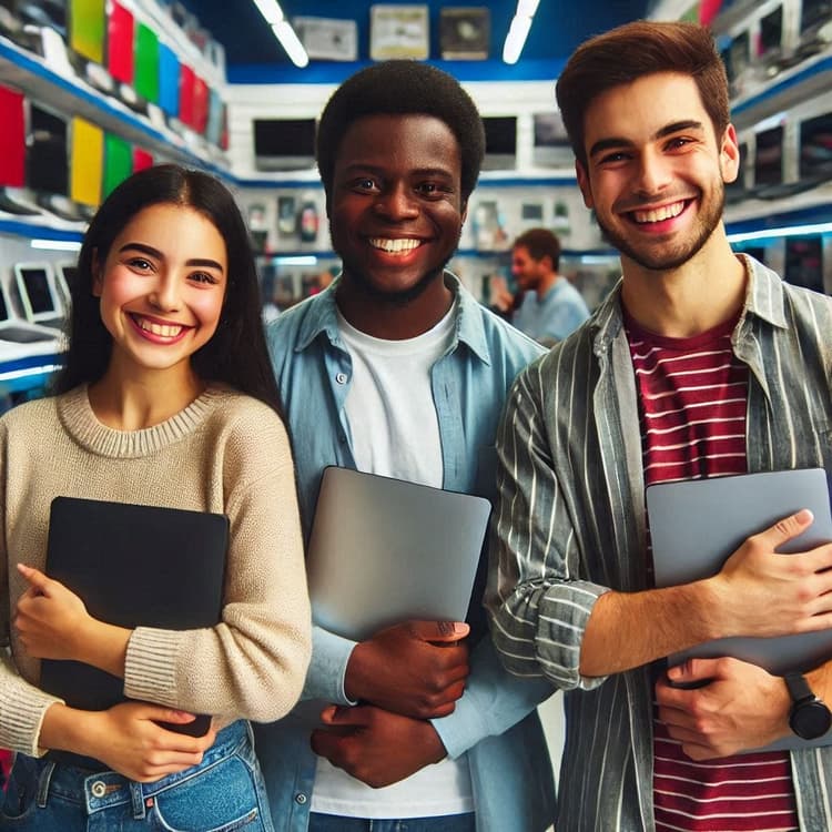 An Image of happy customers.