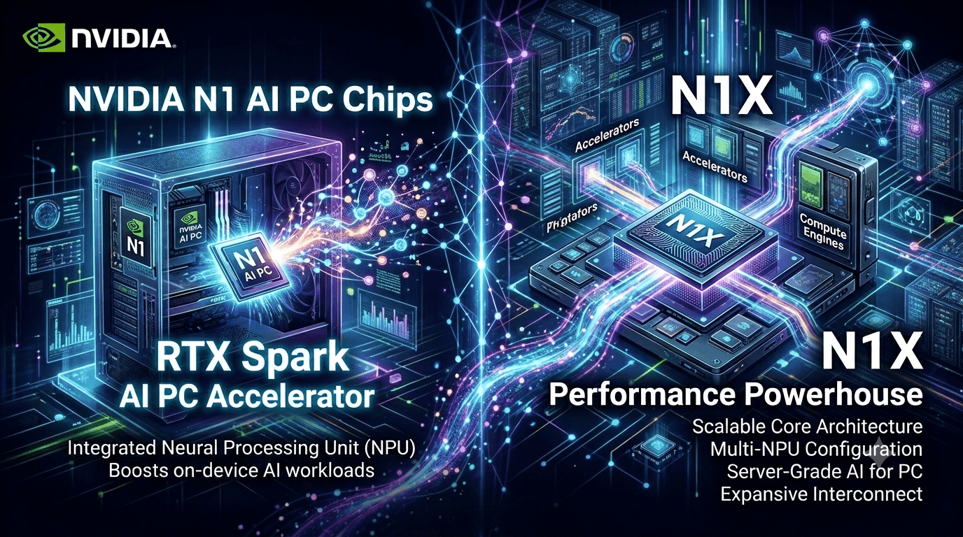 NVIDIA N1 AI PC Chips: RTX Spark and N1X
