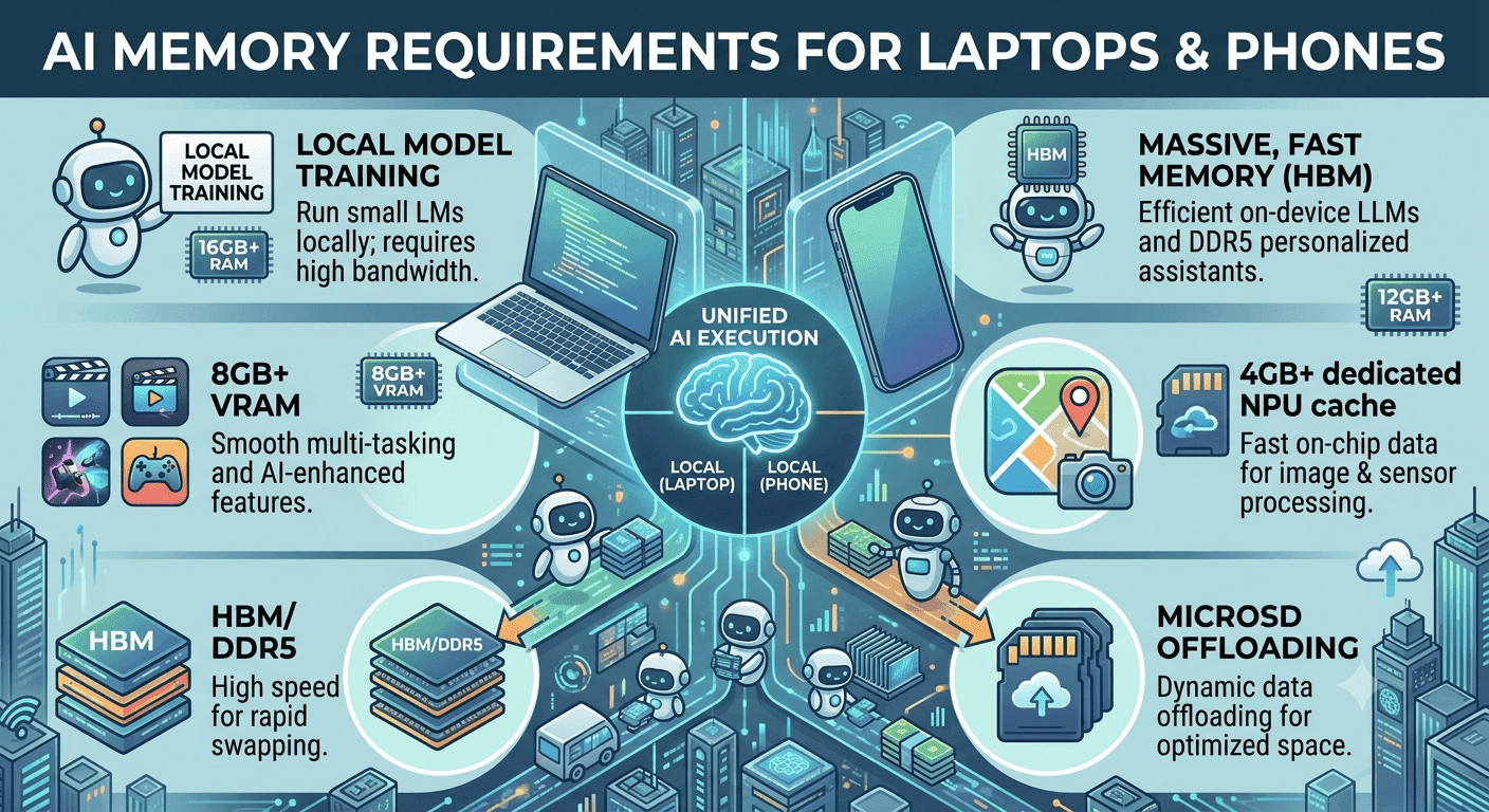 AI Memory Requirements Explained: Why New Devices Need More RAM
