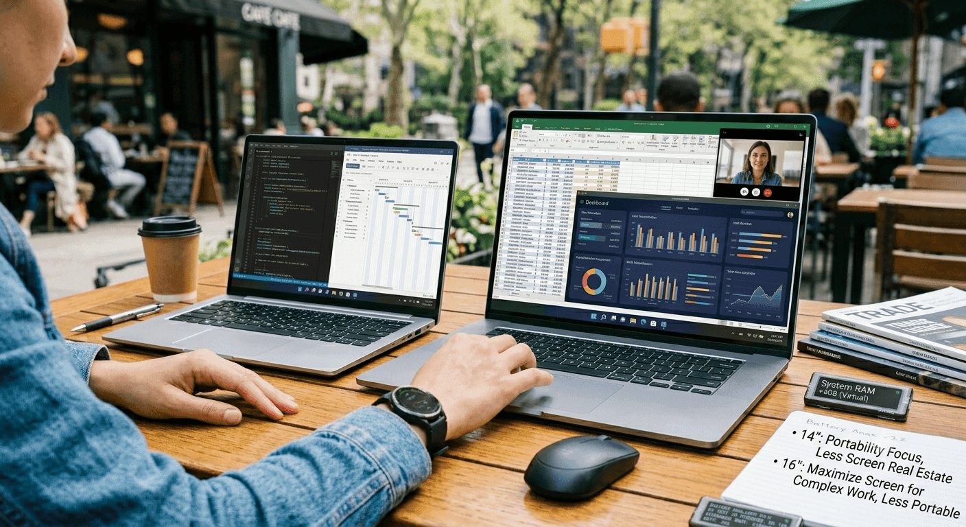 Should You Buy a 14-inch or 16-inch Laptop for Productivity?