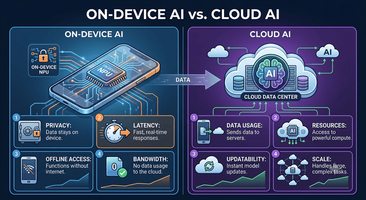 On-Device AI vs Cloud AI: Best Choice Guide