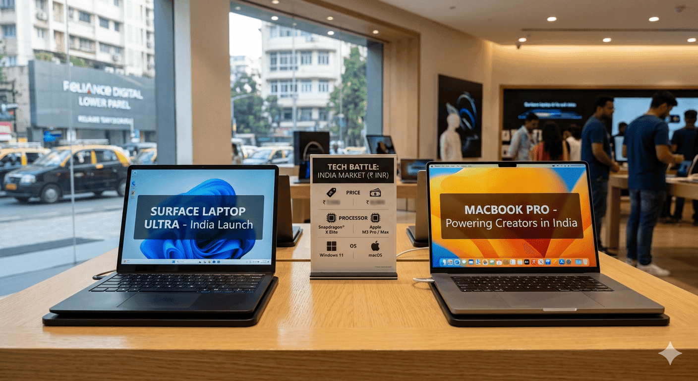 Surface Laptop Ultra vs MacBook Pro in India