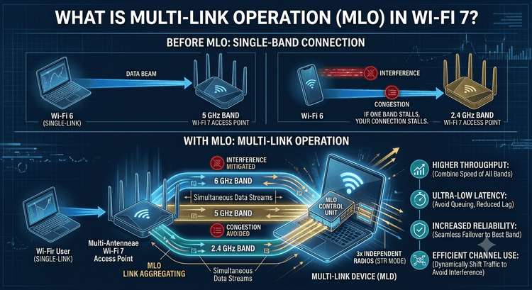 What Is Multi-Link Operation (MLO) in Wi-Fi 7?