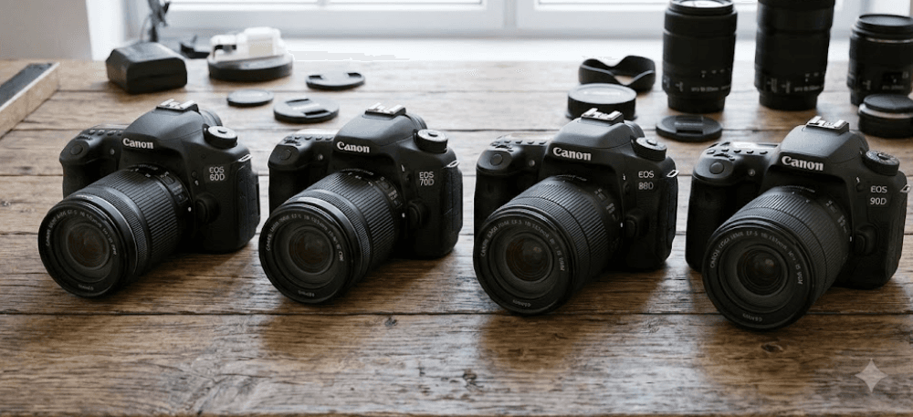 Canon 60D vs 70D vs 80D vs 90D: Canon Series Comparison