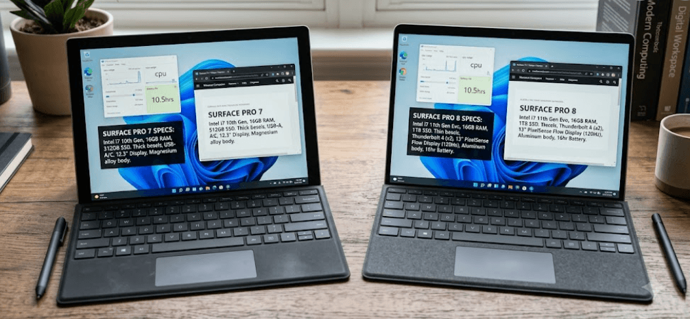 Surface Pro 7 vs Surface Pro 8: Is the Upgrade Worth It?