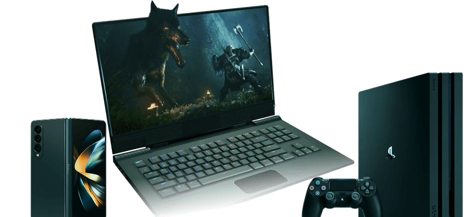 Laptop, mobile, gaming consoles