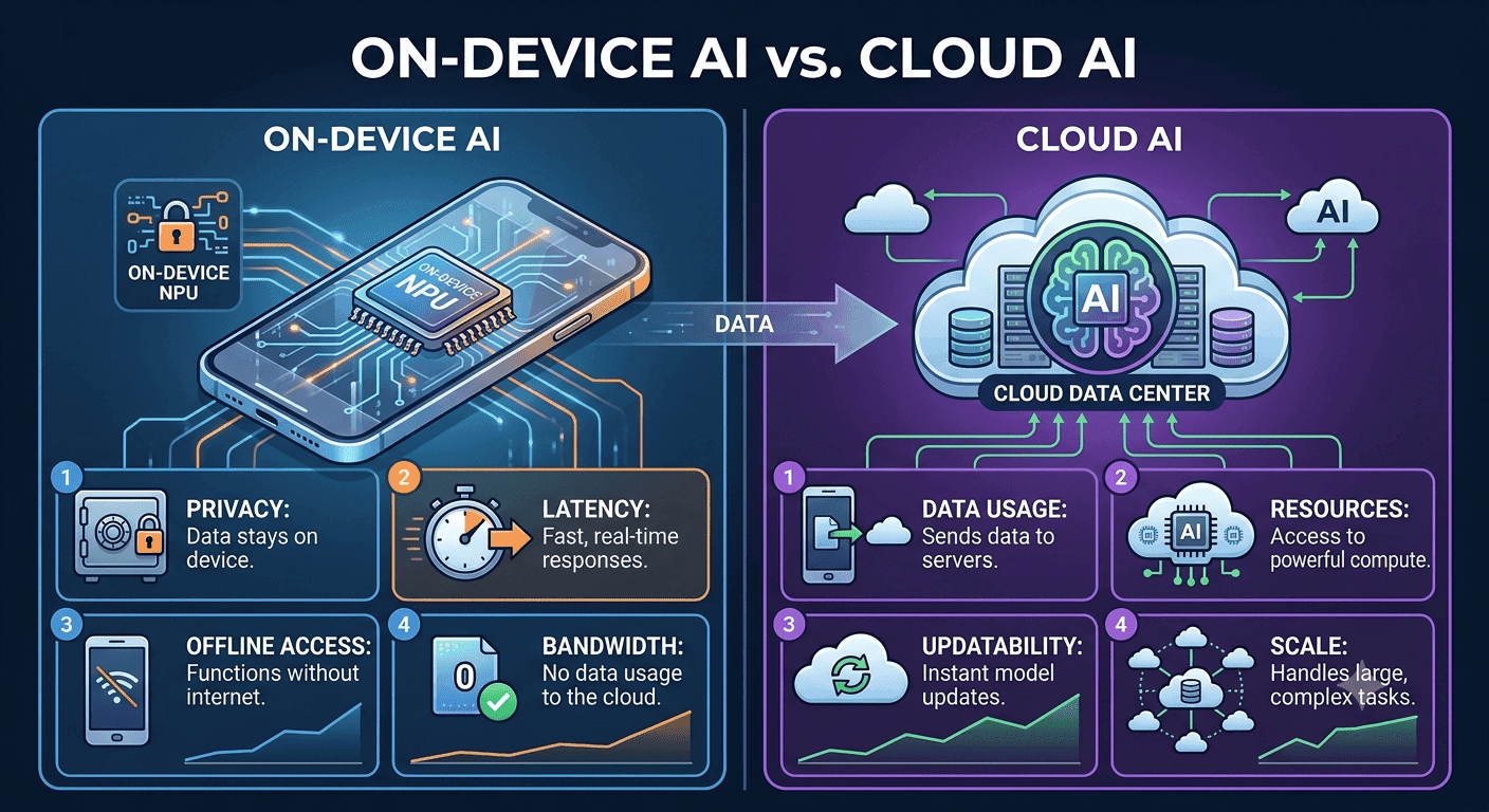 On-Device AI vs Cloud AI: Best Choice Guide