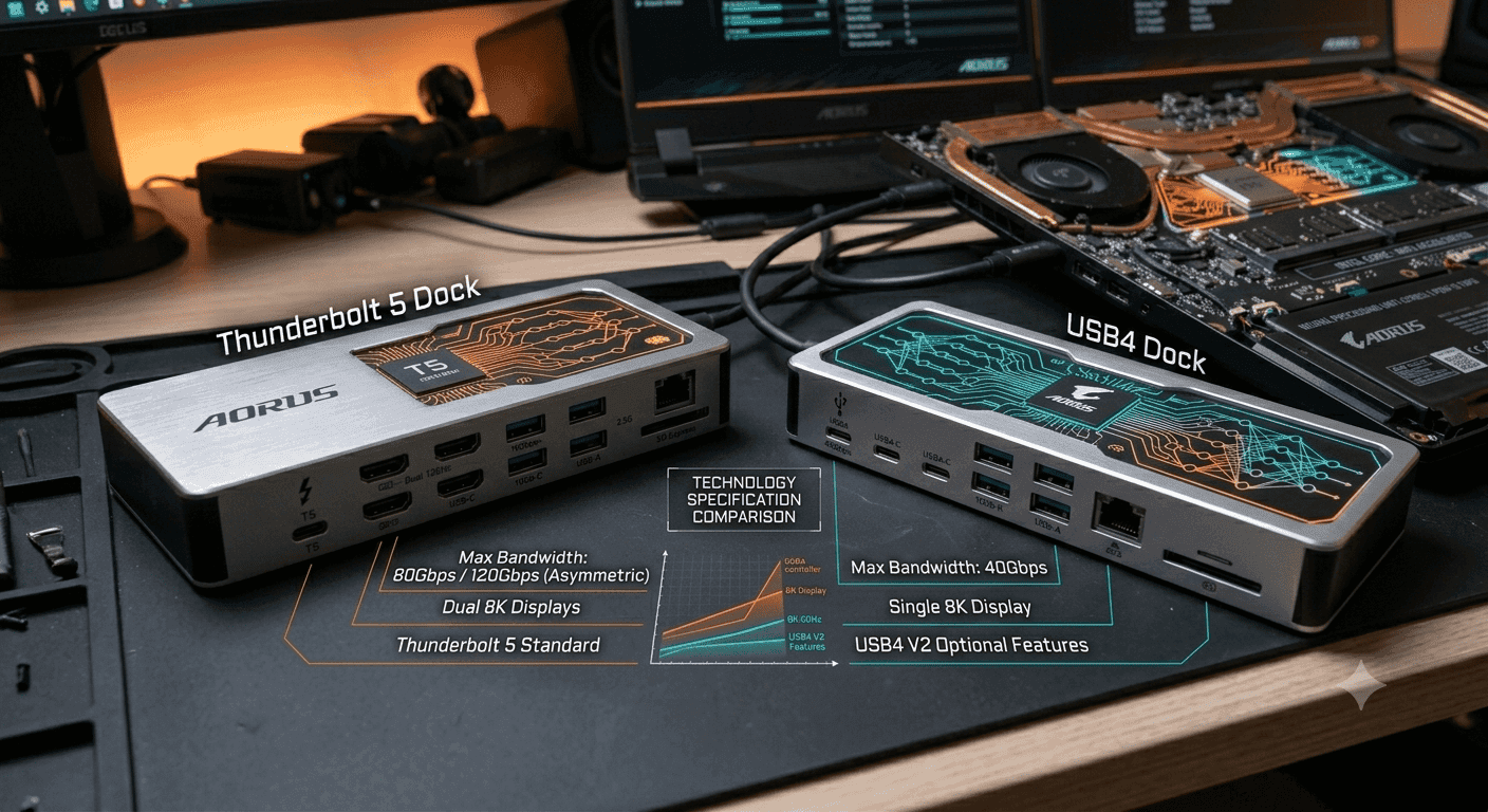 Thunderbolt 5 Docks vs USB4 Docks: Which One Should Professionals Buy?