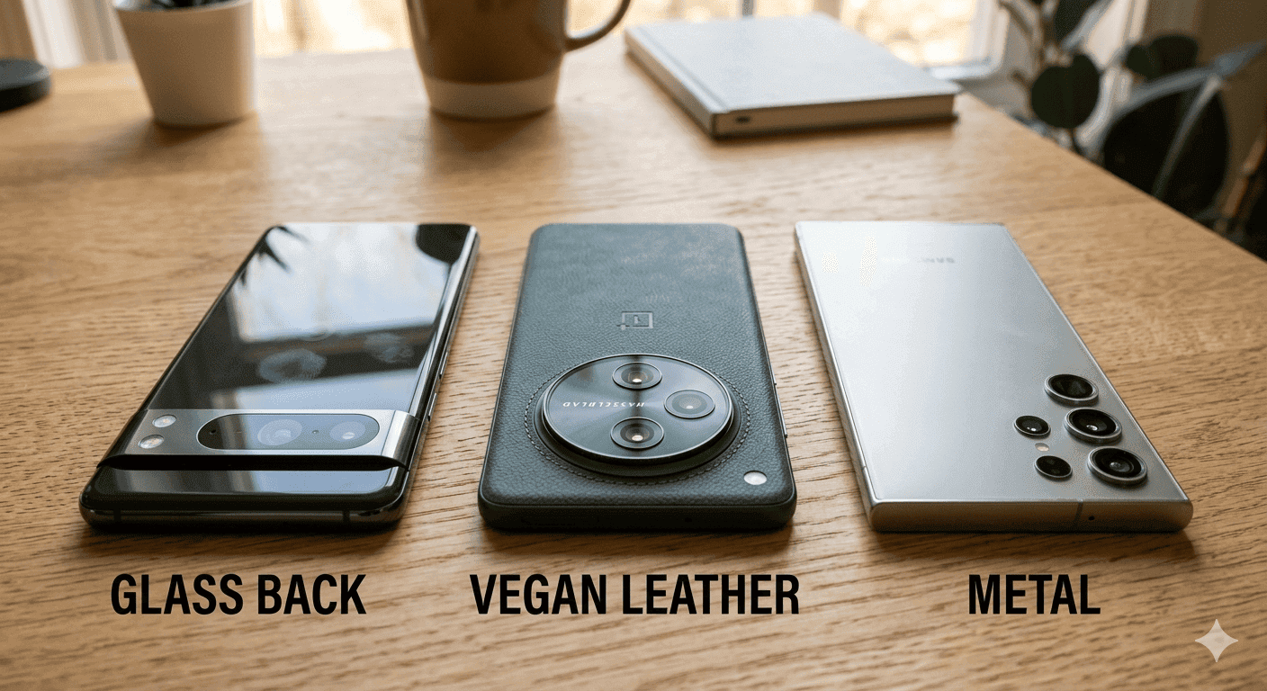 Glass Back vs Vegan Leather vs Metal Phones: Which Is Most Durable?