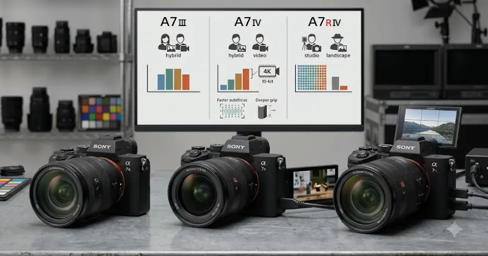 Sony A7-Series Buying/Renting Guide: III vs IV vs R IV Explained