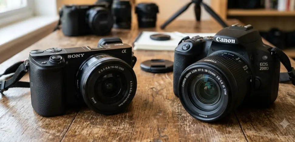 Sony A6100 vs Canon 200D: Entry-Level Mirrorless vs DSLR