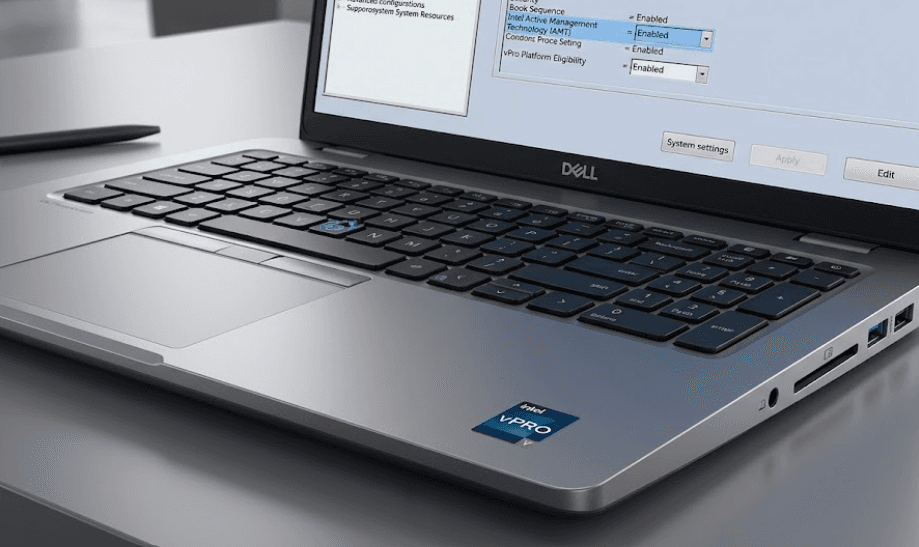 Does the Dell Precision Support vPro and Enterprise Security Features?
