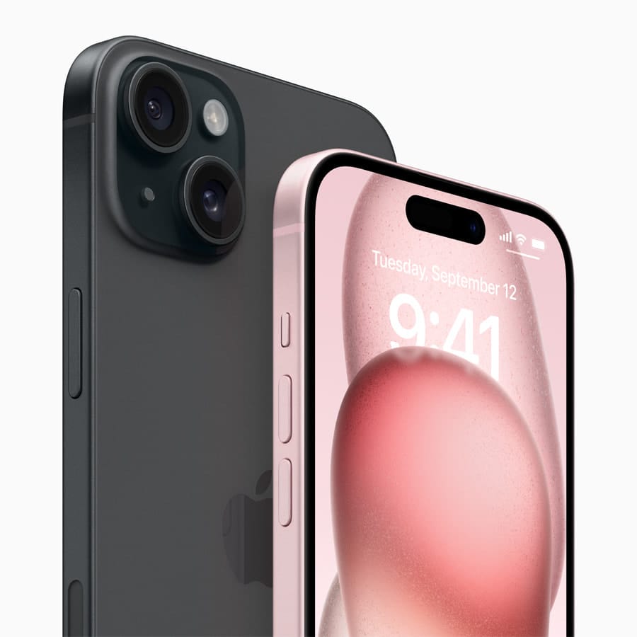 iPhone 15: Sleek design, vibrant Super Retina XDR display, advanced 48MP dual cameras, and powered by the A16 Bionic chip–innovation redefined