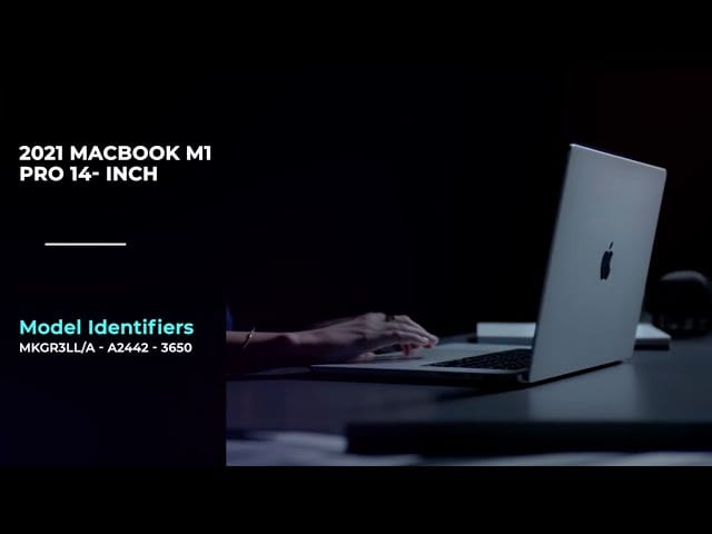 MacBook Pro A2442 featuring MagSafe, HDMI, and SD card slot for professional connectivity