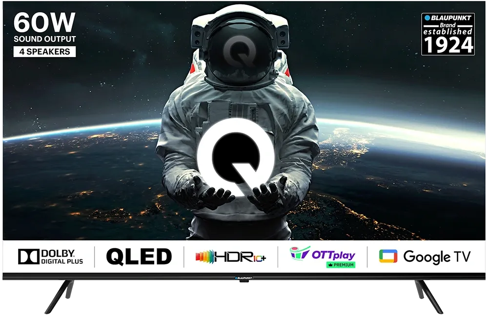 Blaupunkt 50-inch QLED Smart TV: Redefining Home Entertainment with 4K, Dolby Atmos & Android TV