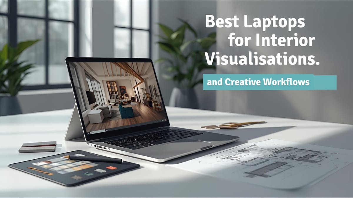 Best Laptops for Interior Design, 3D Visualisation, and Creative Workflows